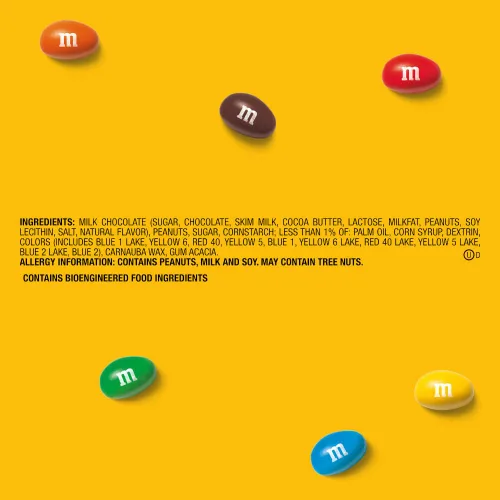 Miniatura 3 de M&M'S Dulces de Chocolate con Leche y Maní Paquete a Granel, Tamaño de Fiesta, Bolsa de 38 oz