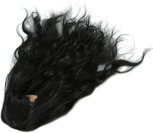 Miniatura 7 de Zerodis Peluca de muñeca articulada 1/6 peluca de muñeca de larga duración decoración calor para vestir muñecas (negro)