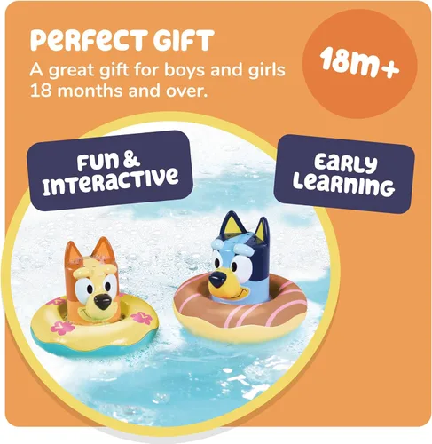 Miniatura 7 de TOMY Toomies Splash & Float Bingo and Bluey Water Toys - Juego de baño y piscina 2 en 1 para niños pequeños con tazas de verter y ruedas de agua, a