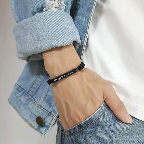 Miniatura 87 de Pulsera de urna personalizada para cenizas, recuerdos de joyería de cremación para mujeres y hombres, pulsera ajustable de cuerda tejida hecha a