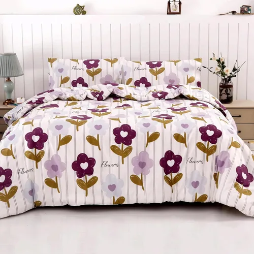 Miniatura 12 de SDIII - Juego de edredón de 3 piezas gris tamaño Queen con 2 fundas de almohada, juego de ropa de cama suave de microfibra cepillada gris para Gris