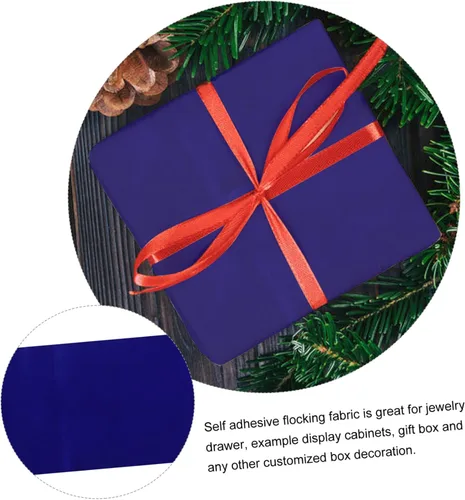 Miniatura 9 de 1pc Present Box Liner Flocado Auto Adhesivo Fleece Joyero DIY Embalaje Paño