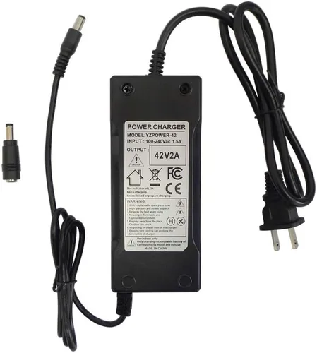 Miniatura 2 de Adaptador de fuente de alimentación de cargador de 42V 2A para batería de iones de litio de 36V 8Ah-15Ah con DC 0.217 x 0.098 in/0.217 x 0.083 in