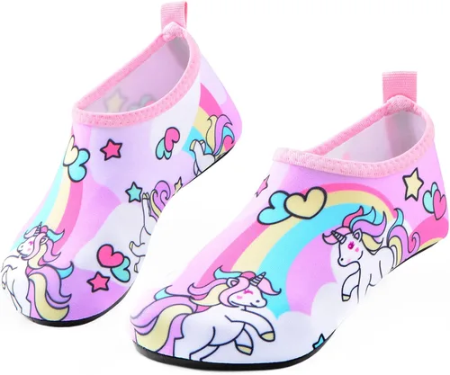 Sunnywoo Zapatos de agua para niños y niñas, zapatos de natación para el agua, de secado rápido, antideslizantes, para la piel, zapatos deportivos