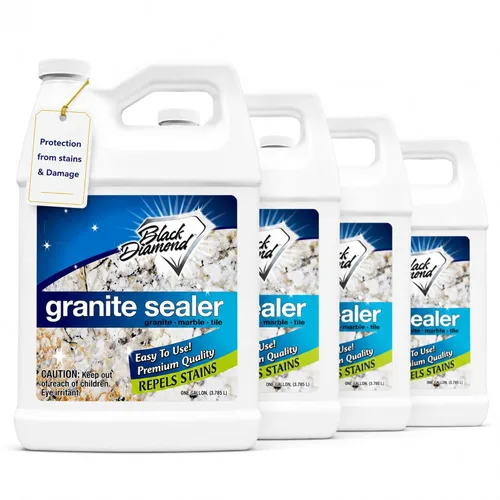 Miniatura 11 de Sellador de granito Black Diamond Stoneworks: Sella y protege. Sellador protector de mármol. Sellador para encimeras de granito, mármol y travertino
