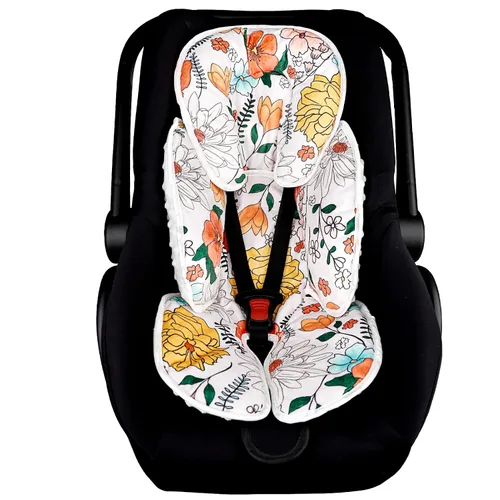Miniatura 19 de Pea Pod - Soporte de cabeza para asiento de auto para bebé recién nacido, 2 en 1 Apoyo de cabeza y cuerpo para asiento de auto infantil para niños