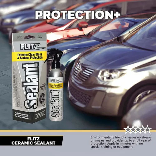 Miniatura 4 de Flitz Sellador de cerámica – Botella de 8 onzas de revestimiento de cerámica fabricado en Estados Unidos para automóviles, barcos, vidrio – Repele