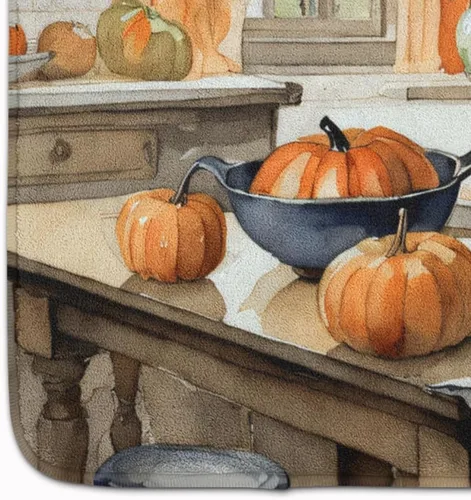 Miniatura 4 de Caroline's Treasures Black Lab Fall Kitchen Pumpkins Memory Foam Kitchen Mat