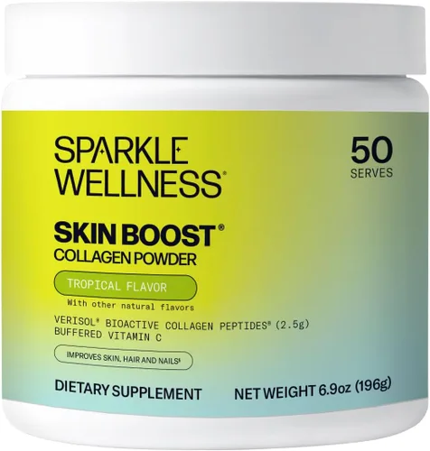 Miniatura 11 de Sparkle Wellness VERISOL Péptidos de colágeno hidrolizados Bioactivos Suplemento de polvo de colágeno con vitamina C para la salud de la piel