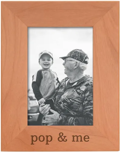 Miniatura 19 de Personalized Gifts Grandpa Gift Grandpa and Me Grandchild - Marco de fotos de madera natural grabado de 4 x 6 pulgadas, diseño de paisaje