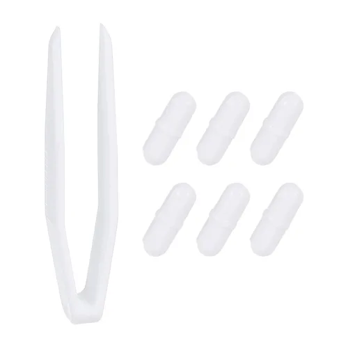Miniatura 15 de PATIKIL Barra agitadora magnética, 0.315 x 0.118 in, 6 piezas de PTFE magnético, barra mezcladora magnética para vaso de precipitados de fondo