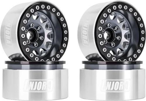 INJORA 1.9 Beadlock Wheel Deep Dish Negative Offset de 10.4mm con llanta de rueda para 1/10 RC Crawler Auto Axial SCX10 90046 AXI03007 TRX4 VS4-10