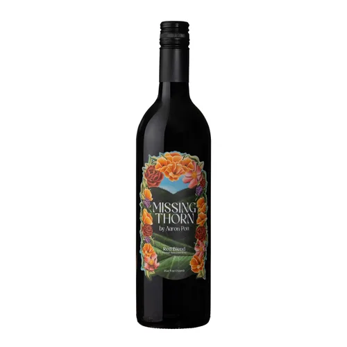 Vino tinto sin alcohol Bordeaux de Missing Thorn por Aaron Pott - Vino sin alcohol con sabor a rica mora, cereza negra y cassis - Bajo en azúcar,