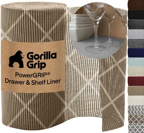 Miniatura 24 de GORILLA GRIP powerGRIP - Forro para cajones y estantes de gabinete, agarre fuerte y resistente, forros no adhesivos para proteger gabinetes