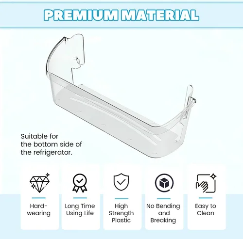 Miniatura 5 de Kojem 242126602 Estante de contenedor para puerta de refrigerador (inferior) compatible con refrigerador Frigidaire Electrolux AP6278233 FFSS2625TS0