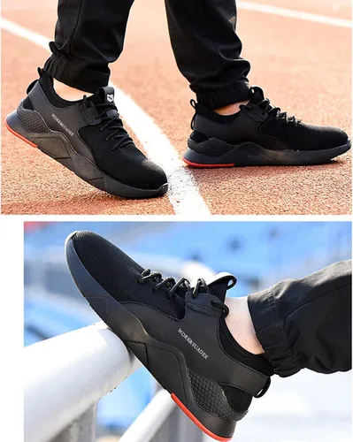 Miniatura 7 de SUADEX zapatos seguros para el trabajo para hombres y mujeres zapatos con punta de acero livianos y transpirables calzado de trabajo