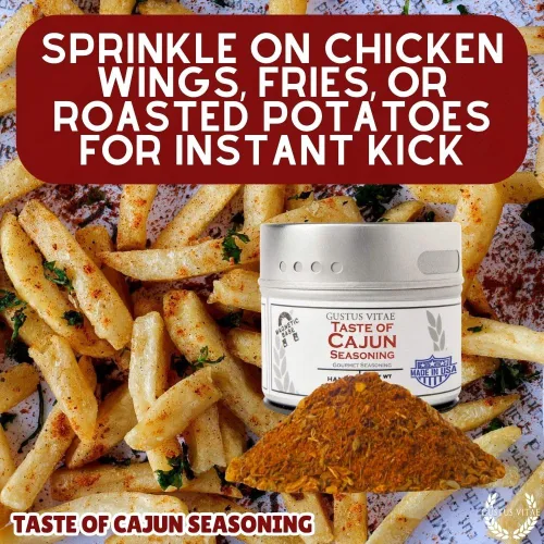 Miniatura 3 de Taste of Cajun - Condimento artesanal - Sin OMG - Mezcla de especias gourmet - Lata magnética - Hecho a mano en pequeños lotes - Embalado a mano