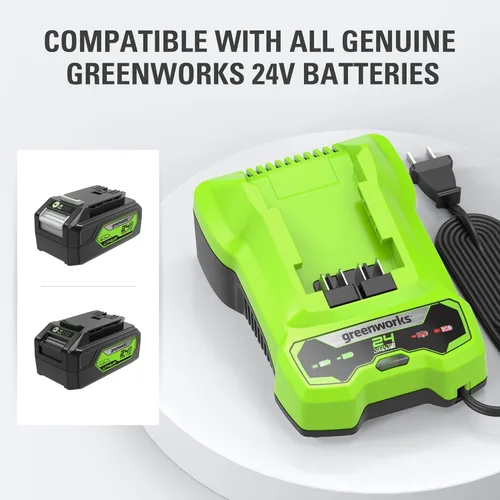 Miniatura 2 de Cargador de batería Greenworks de 24 V (cargador genuino Greenworks)