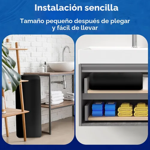 Miniatura 6 de Bañera Plegable Portátil, Bañera de Baño Plegable para Adultos para Viajes, para Acampar, Hogar y Spa, Almacenamiento que Ahorra Espacio