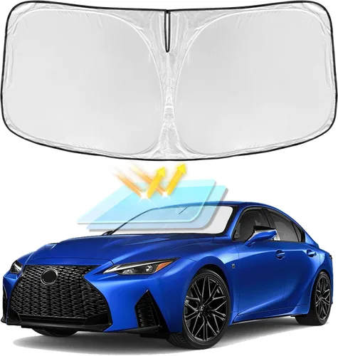 Miniatura 91 de para Dodge RAM 1500 2019-2024 2025 2026 Parasol Parasol para Parabrisas Cubierta - 4 Capas Parasol para Ventana Delantera para RAM1500 2Puertas