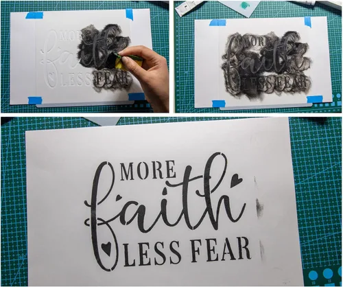 Miniatura 7 de Juego de plantillas inspiradoras de palabras, 16 plantillas de fe cristiana con citas y versículos de la Biblia, ideal para pintar en madera