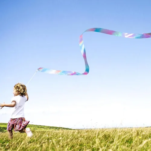 Miniatura 6 de 14 piezas de cintas brillantes de danza para niños y niñas, princesa, sirena, ballet, bailarina, gimnasia, artículos para fiestas de cumpleaños