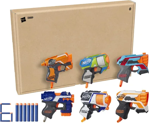 Miniatura 2 de NERF MicroShots 6-Blaster Bundle - 6 Mini Lanzadardos Elite y 6 Dardos Oficiales Elite - Para Niños, Adolescentes, Adultos (Exclusivo de Amazon)