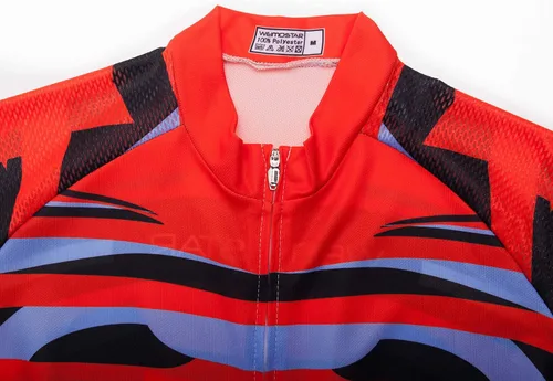 Miniatura 166 de Nuevo Pro cremallera completa hombres ciclismo Jersey manga corta Riding Shirt USA