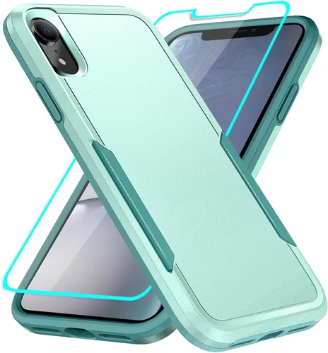 Miniatura 11 de Funda para iPhone XR con protección de pantalla: resistente a prueba de golpes y arañazos Funda para iPhone XR-Negro