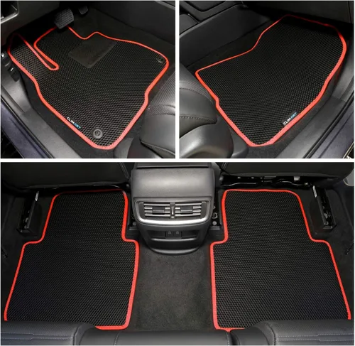 Miniatura 3 de CLIM ART Honeycomb FL051417021 - Alfombrillas de automóvil de ajuste personalizado para Honda CR-V 2017-2021, primera y 2ª fila, alfombrillas