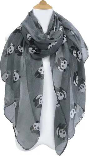 Miniatura 4 de GERINLY Lindo Panda Bear Bufandas para mujer algodón cabeza Wrap bufandas Panda regalos Accesorios
