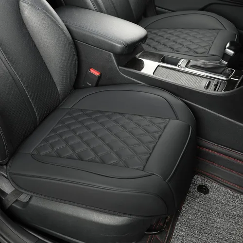 Miniatura 12 de 1 Paquete de Fundas de Asiento Delantero de Automóvil de Cuero, Fundas de Asiento Inferior para Automóviles, Funda de Cojín de Asiento de Conductor