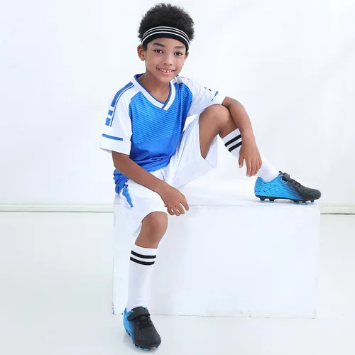 Miniatura 2 de Brooman - Tenis de fútbol, exteriores y atletismo para niñas o niños, con tacos, firmes sobre el suelo