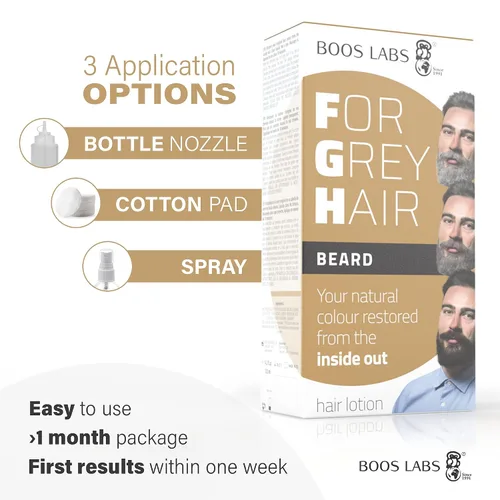 Miniatura 3 de Para cabello gris para barba y bigote - Recupera tu color de cabello original