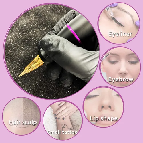 Miniatura 5 de EZ Cartuchos de tatuaje profesionales Agujas Liner 1RL, V Select 1401RL Agujas individuales de maquillaje permanente para cejas Rotary Pen