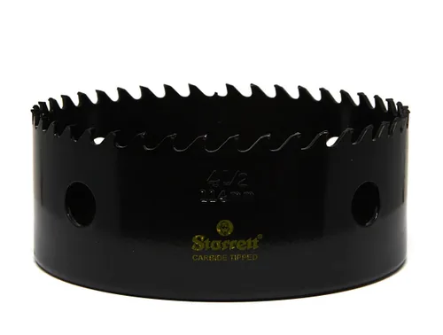 Miniatura 15 de Starrett Sierra perforadora con punta de carburo con acabado de superficie de alta calidad, ideal para madera, PVC y fibra de vidrio, 3 dientes por