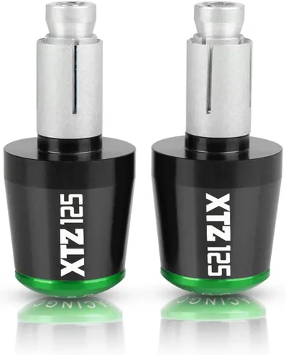 Miniatura 6 de Extremos de barra de manillar de motocicleta para Yamaha XTZ125 XTZ 125 2021 2022 2023 78 pulgadas 0.866 in, tapones antivibración, extremo de mango