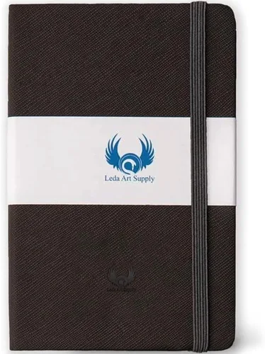 Leda Art Supply Cuaderno de bocetos de bolsillo - Papel de dibujo grueso para rotulador, acuarela, lápiz, medios mixtos - 160 páginas en blanco -