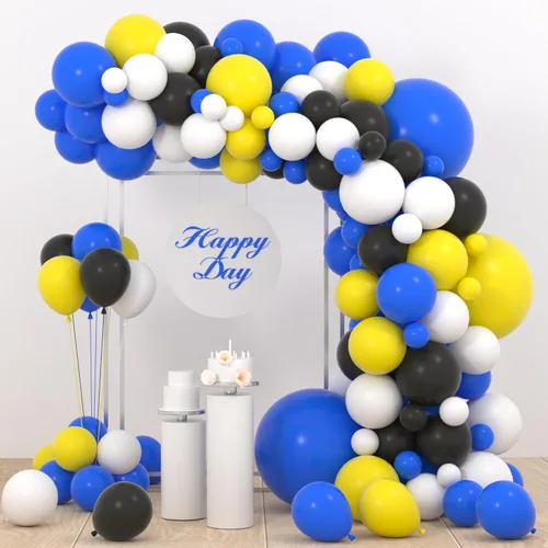 Miniatura 16 de Kit de arco de guirnalda de globos de color rojo, azul, amarillo, verde, negro, plateado, 127 unidades, rojo, verde, azul, amarillo, negro, plateado