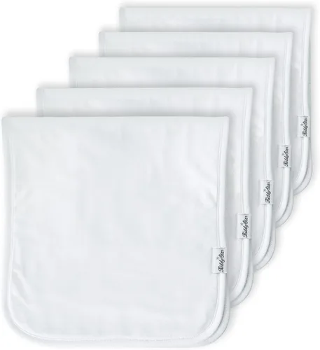 Miniatura 25 de KiddyStar Paquete de 5 paños de algodón orgánico para eructos, grandes, ultrasuaves de 3 capas para eructos, hombros y manos, altamente absorbentes