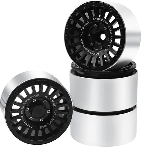 Llantas de metal Beadlock de 2.2 pulgadas de ancho de 1.378 in de ancho compatibles con Traxxas TRX4 TRX6 Axial SCX10 90046 SCX10-III Wraith RR10