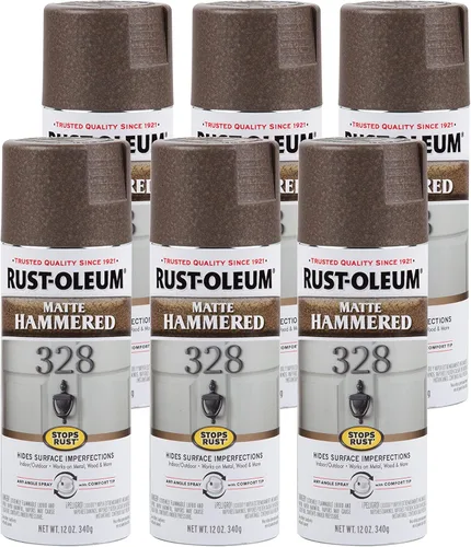 Miniatura 38 de Rust-Oleum 210849 - Pintura en aerosol martillada para prevención del óxido, 12 onzas, cobre