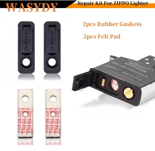 Miniatura 4 de Kit de reparación de encendedor, mecha y piezas de repuesto de algodón compatibles con encendedores Zippo, mecha de algodón de cobre, resorte