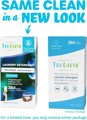 Miniatura 3 de Tru Earth Hojas compactas de detergente seco para ropa, a granel, hasta 768 cargas (384 unidades) - Sin parabenos - Detergente sin líquido original
