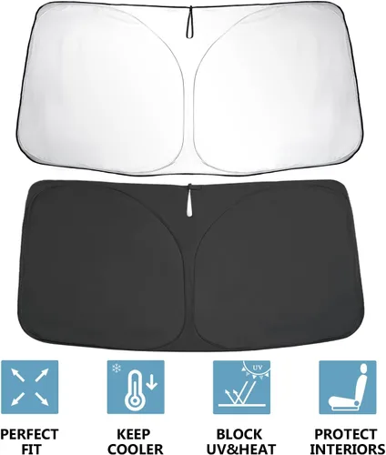 Miniatura 3 de SKTU 2016-2025 2026 XC90 Parasol para parabrisas delantero para Volvo XC90 2016-2025 2026, parabrisas plegable para bloquear los rayos UV y el calor