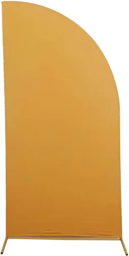 Miniatura 14 de Efavormart - Juego de 4 fundas de elastano beige para arco de media luna, fundas de telón de fondo Chiara de 2.5 pies a 7 pies para escenarios
