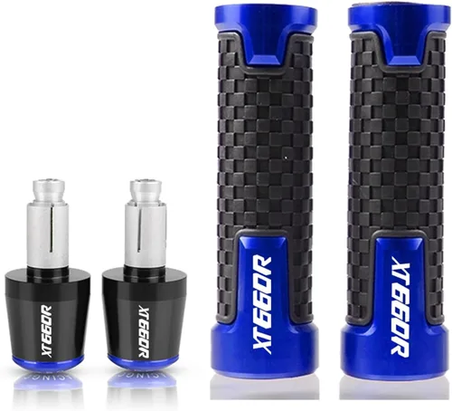Miniatura 9 de Accesorios de motocicleta Empuñaduras de mano Manillar Bar Sets Agarraderas Extremos de 7/8 '' 0.866 in para Yamaha XT660R 2004 2005 2006 2007-2016