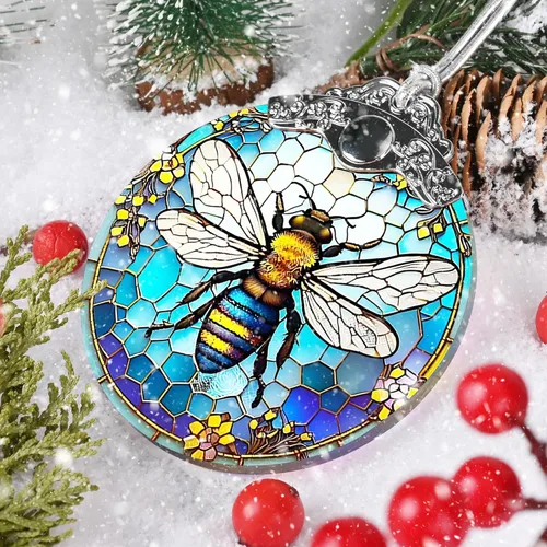 Miniatura 3 de Decoraciones navideñas de abejas – Adorno colgante de abeja de Jocidea – Árbol de Navidad de abeja – Decoración de Navidad de abeja – Regalo