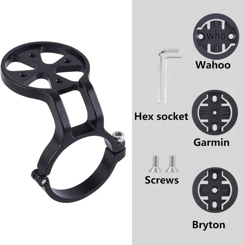 Miniatura 8 de Soporte compacto para bicicleta de montaña de 1.252 in, con GPS, compatible con Garmin, Wahoo, Bryton, CatEye y Karoo.