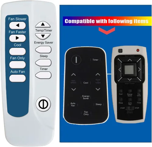 RCECAOSHAN Reemplazo de control remoto compatible con aire acondicionado Kenmore AC 5304495111, 5304476181, 5304476311, 5304476246, 5304495027 (no